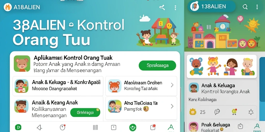 Antarmuka intuitif dan fitur kontrol orang tua 138ALIEN.