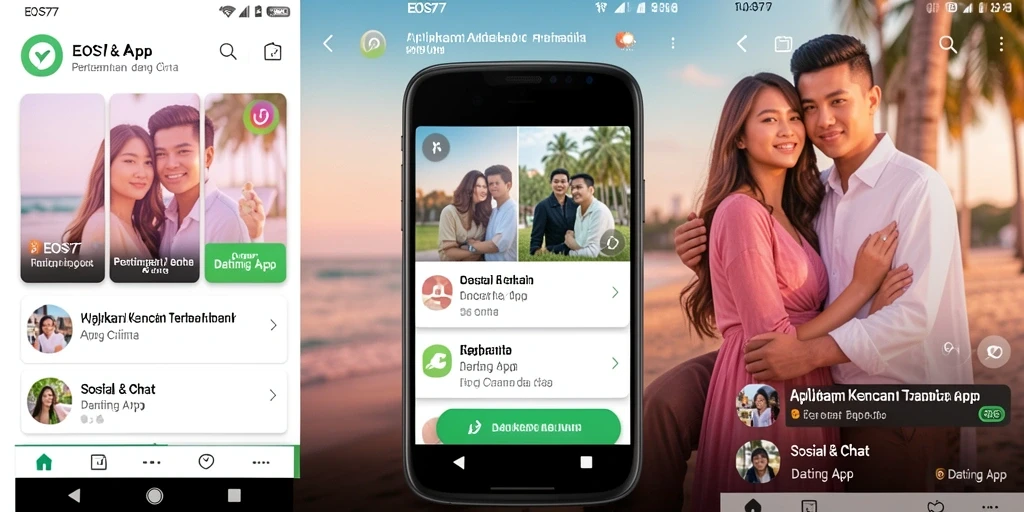 Tampilan antarmuka EOS77 yang menarik dan mudah digunakan.