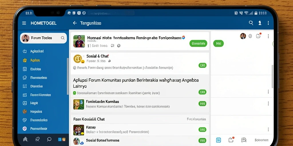 Tampilan antarmuka HOMETOGEL yang interaktif dan menarik.
