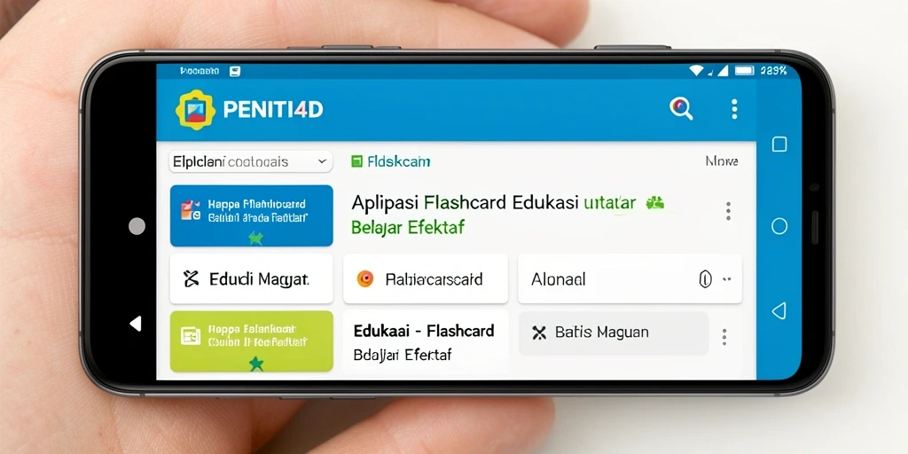 Tampilan antarmuka aplikasi PENITI4D yang menarik dan interaktif.