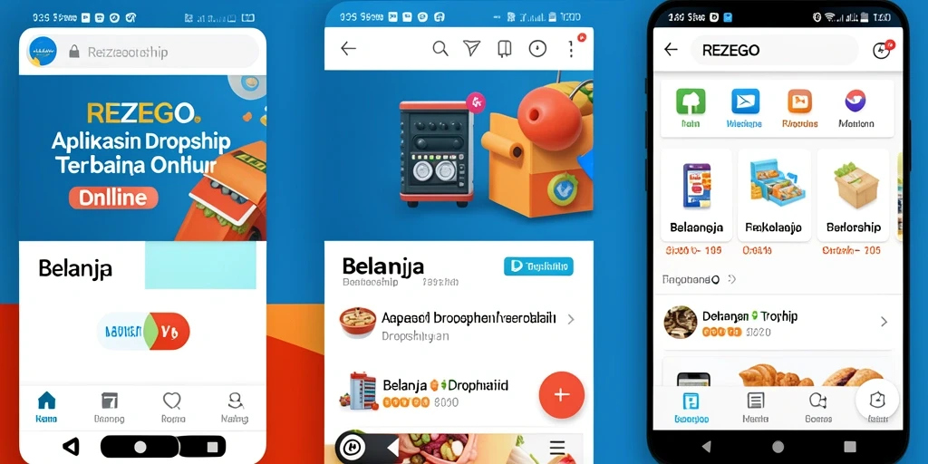 Tampilan antarmuka REZEGO yang sederhana dan informatif.